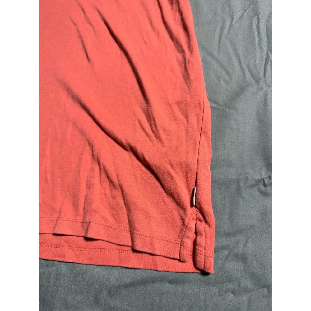 Calvin Klein Polo Shirt Men Medium Pink Good Short Sleeve Cotton CK Logo